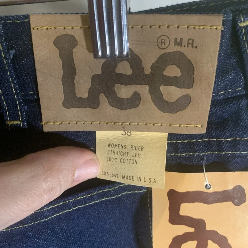 NWT VTG 90's LEE RIDERS DENIM MOM JEANS WOMENS SZ 38 HIGH WAIST SUPER RARE NEW! - Picture 3 of 15